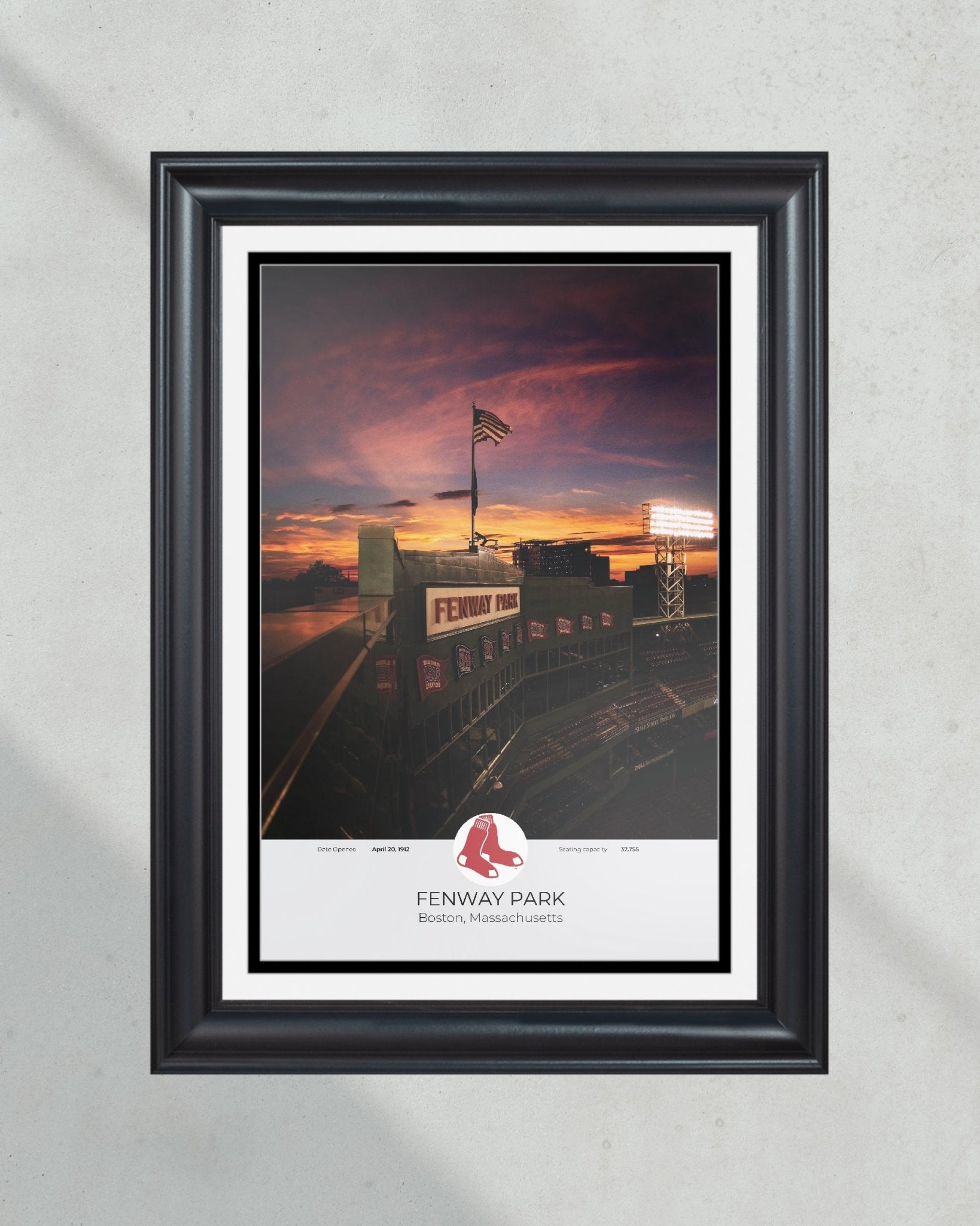 Boston Red Sox Fenway Park Framed Print - Title Game Frames