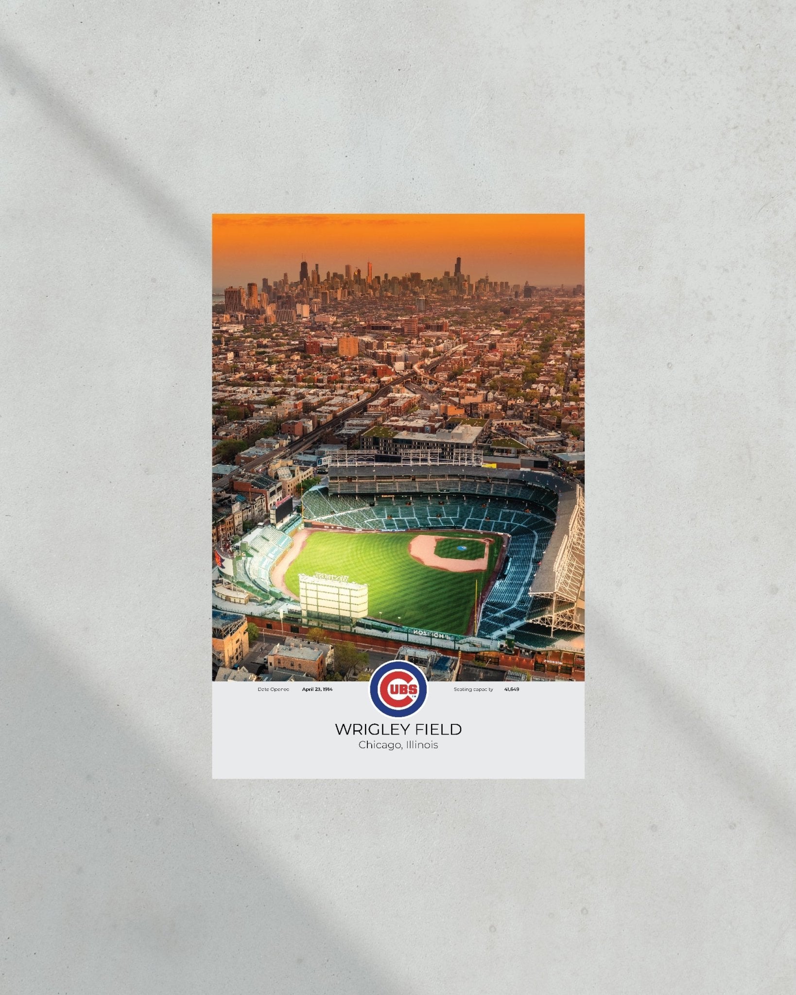 Chicago Cubs Wrigley Field Framed Print - Title Game Frames