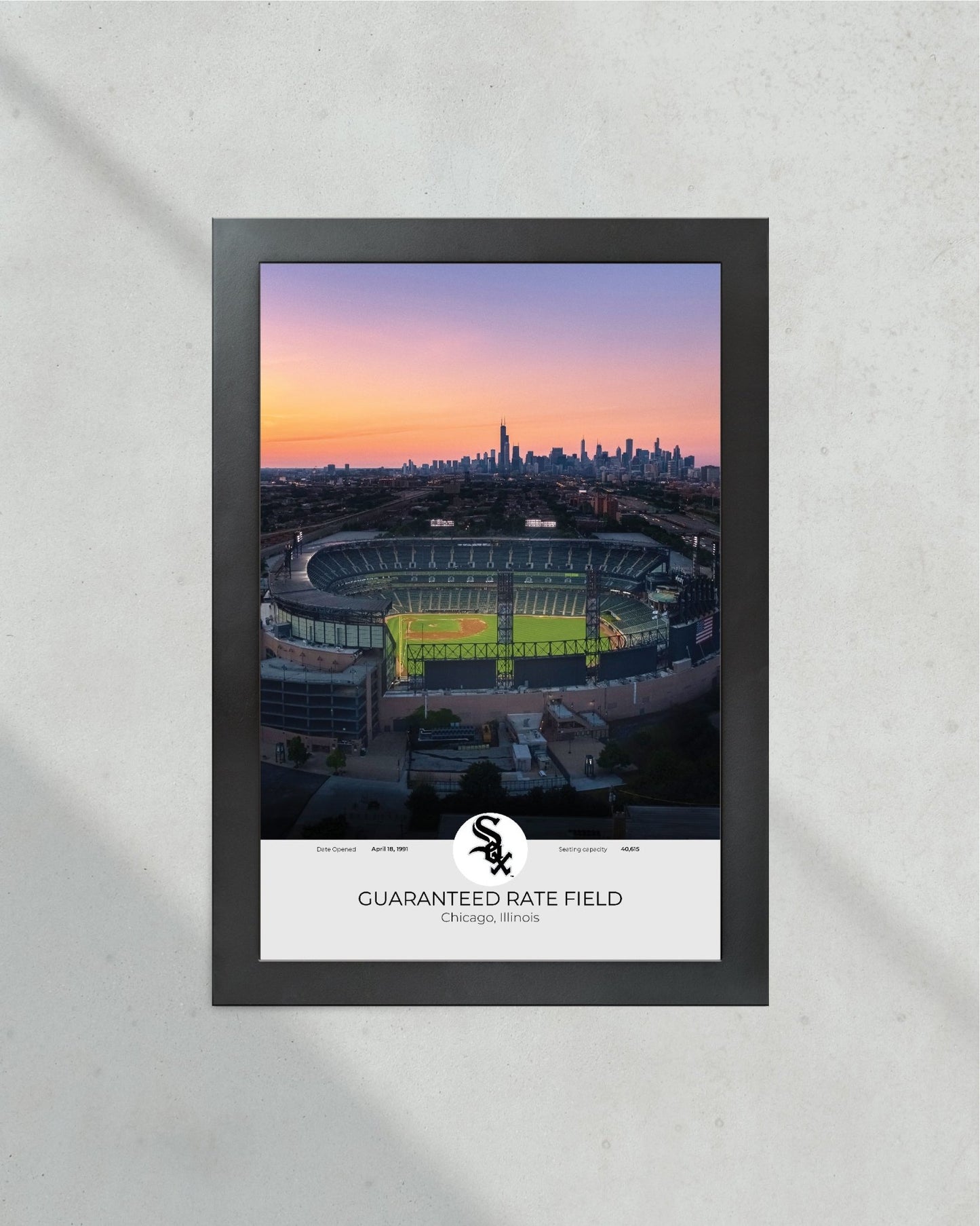 Chicago White Sox Guaranteed Rate Field Framed Print - Title Game Frames