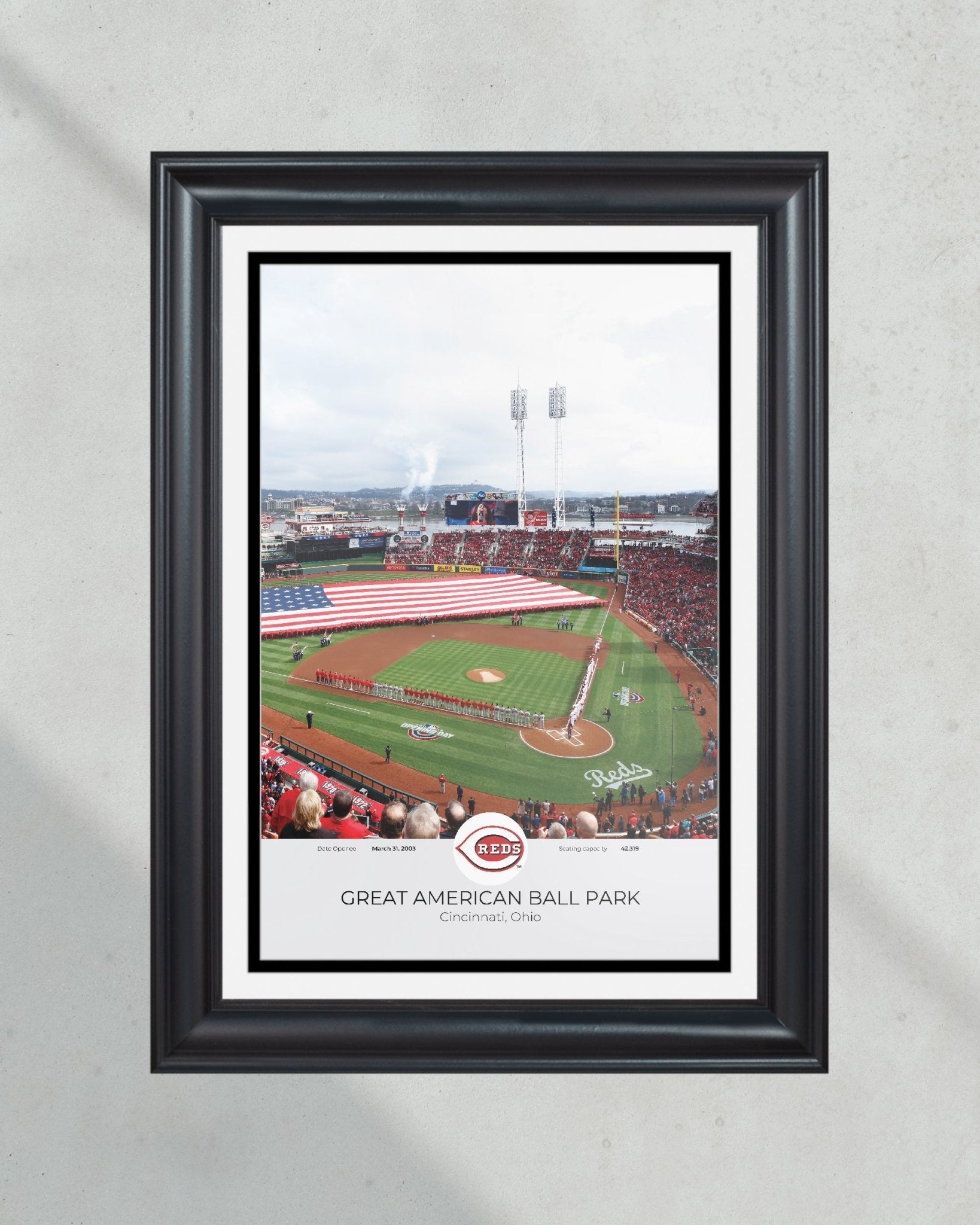 Cincinnati Reds Great American Ball Park Framed Print - Title Game Frames