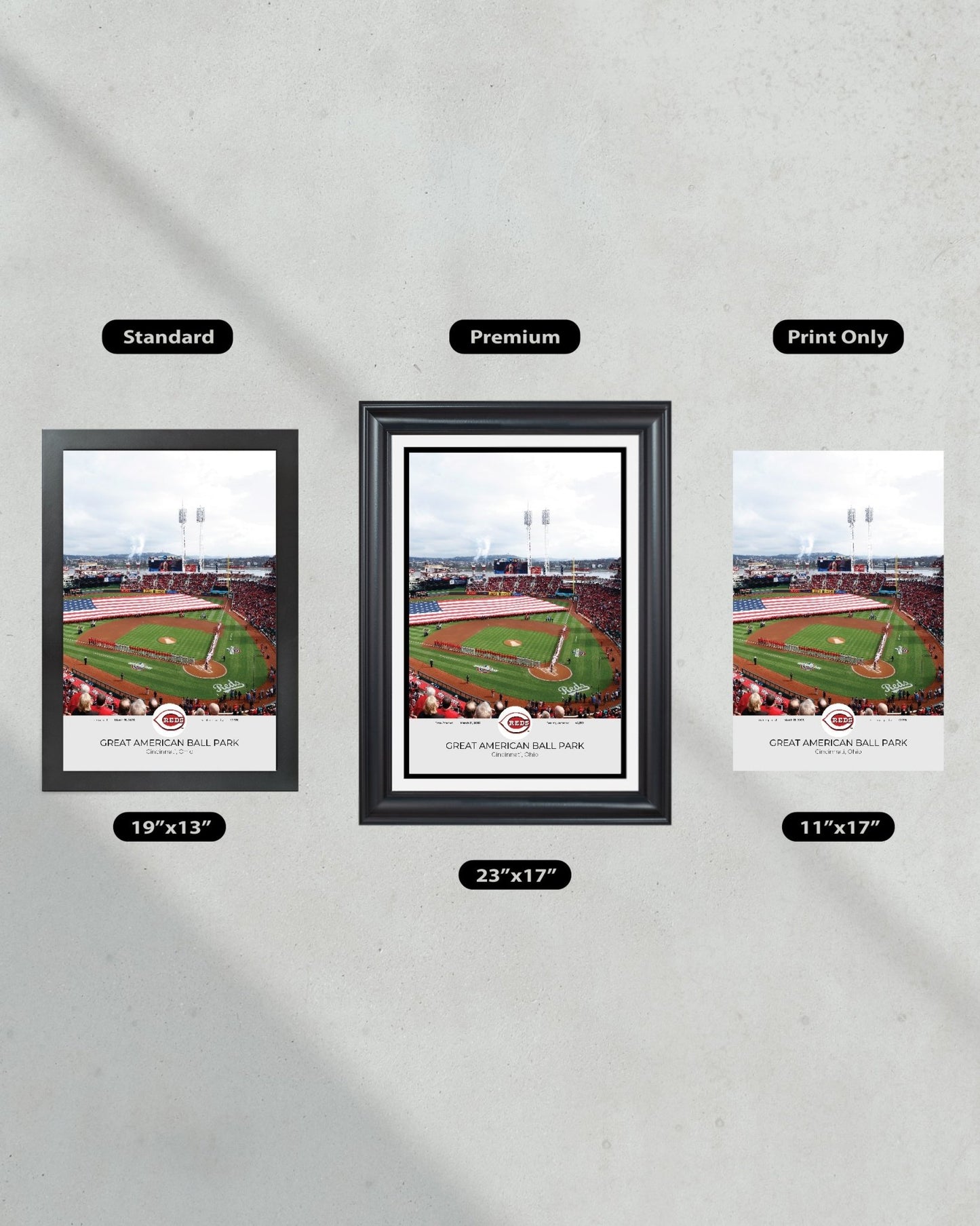 Cincinnati Reds Great American Ball Park Framed Print - Title Game Frames