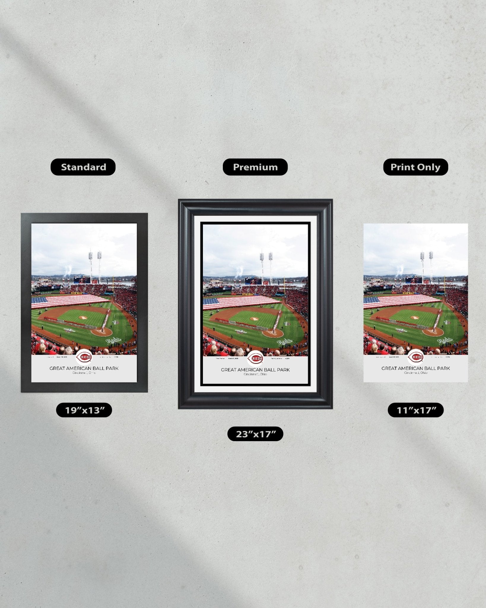 Cincinnati Reds Great American Ball Park Framed Print - Title Game Frames