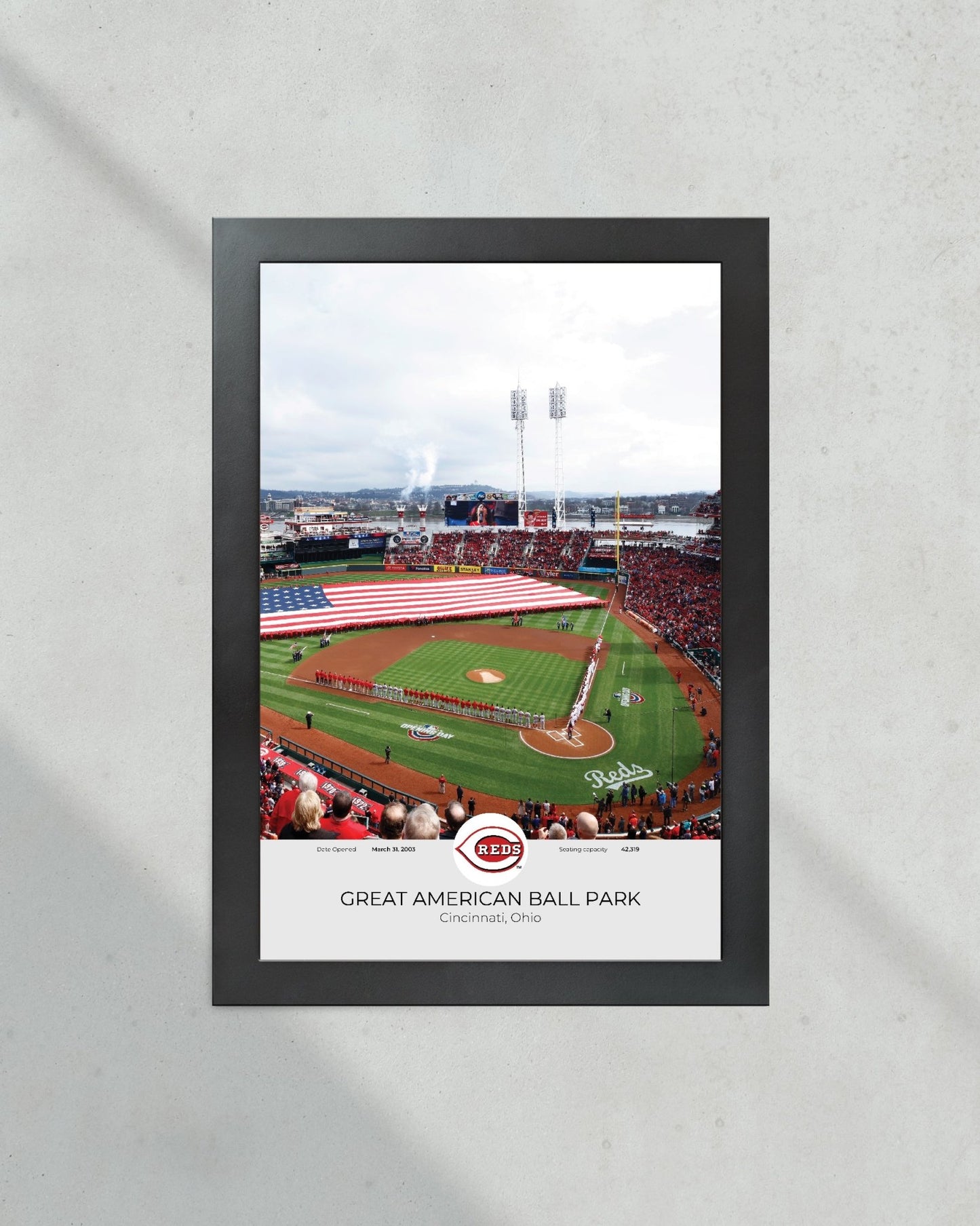 Cincinnati Reds Great American Ball Park Framed Print - Title Game Frames