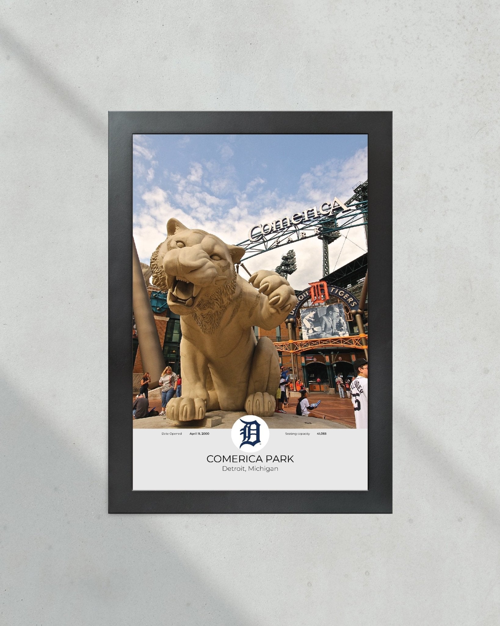 Detroit Tigers Comerica Park Framed Print - Title Game Frames