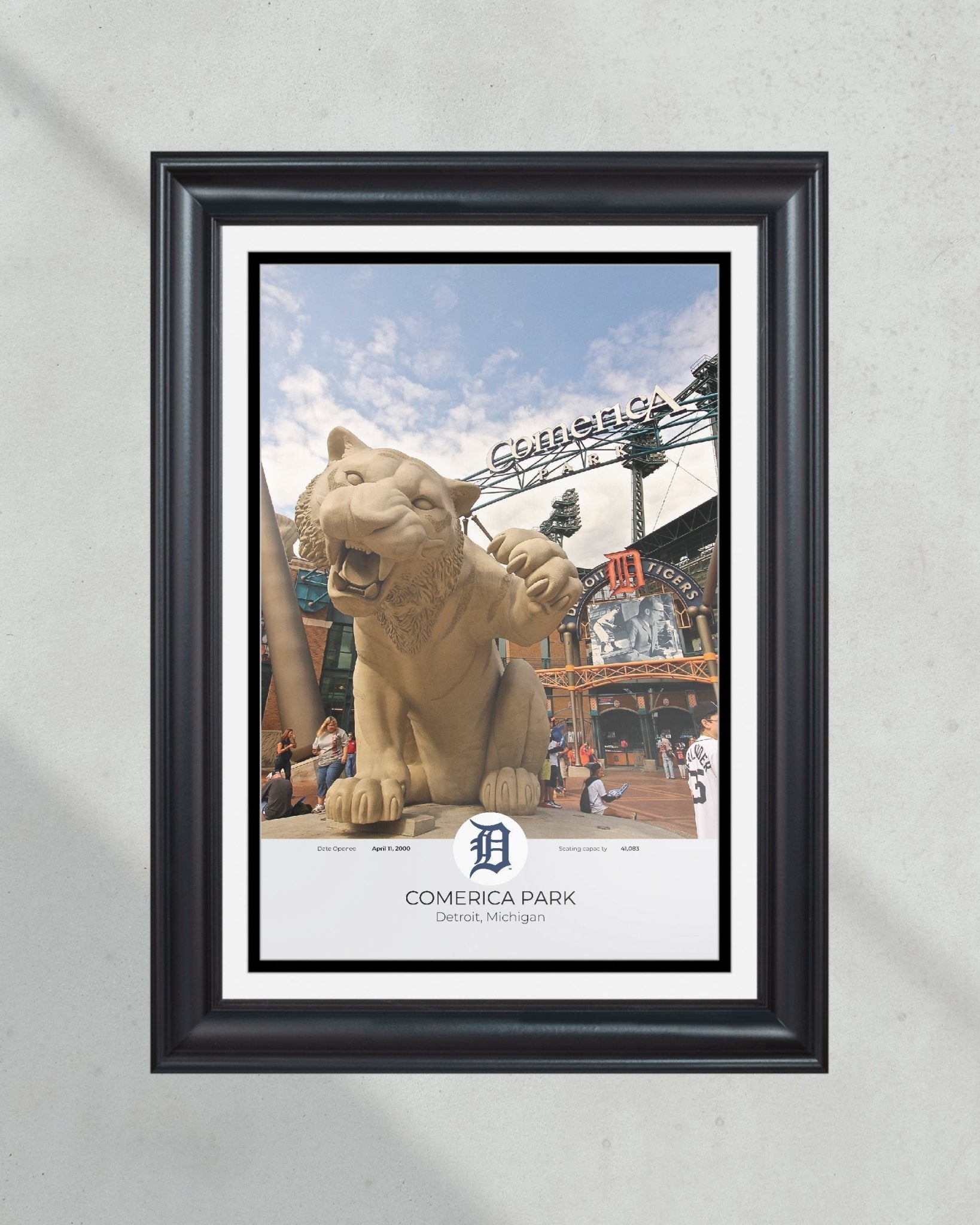 Detroit Tigers Comerica Park Framed Print - Title Game Frames