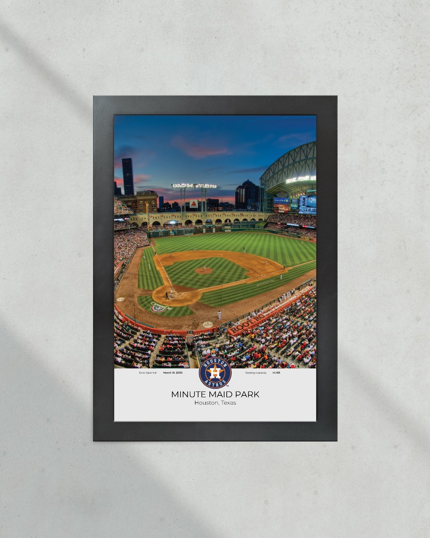 Houston Astros Minute Maid Park Framed Print - Title Game Frames