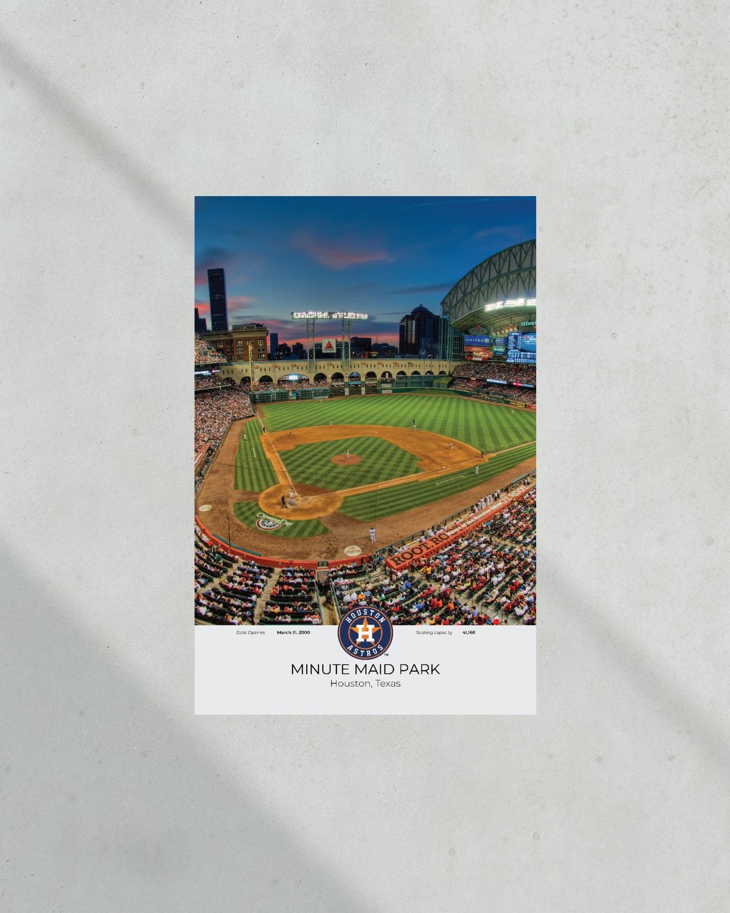 Houston Astros Minute Maid Park Framed Print - Title Game Frames