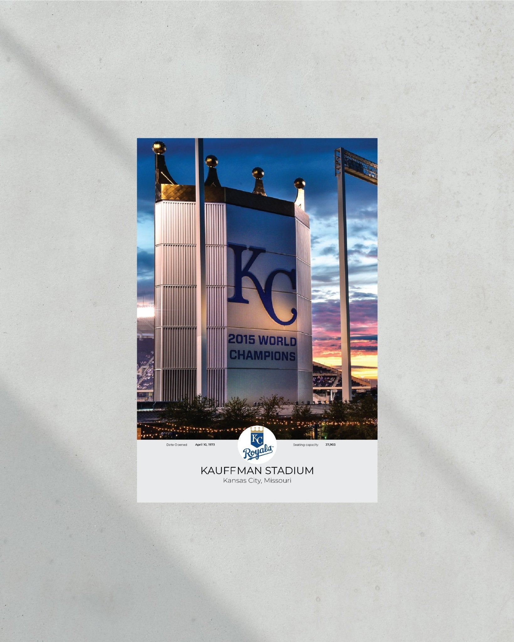 Kansas City Royals Kauffman Stadium Framed Print - Title Game Frames