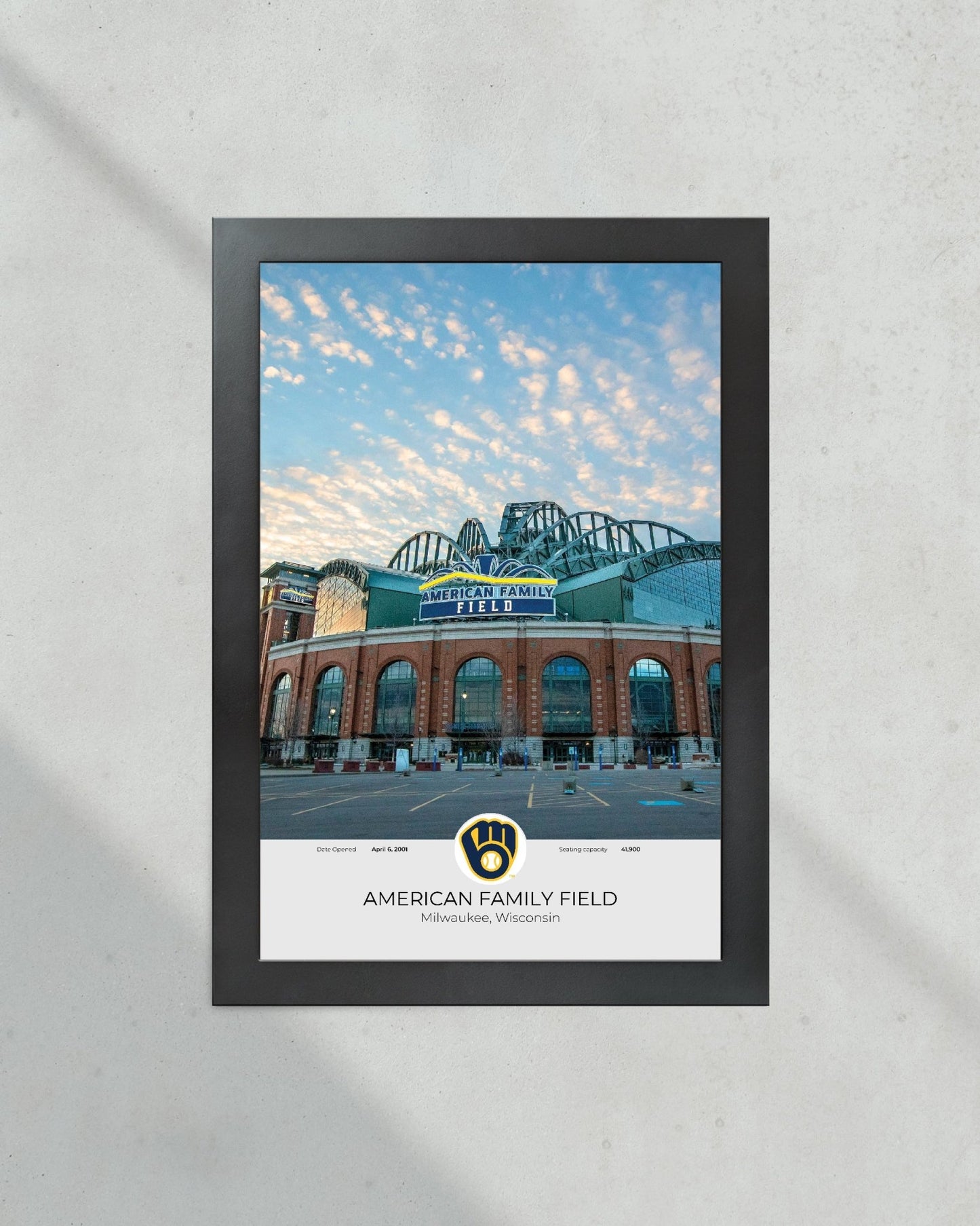 Milwaukee Brewers American Family Field Framed Print - Title Game Frames