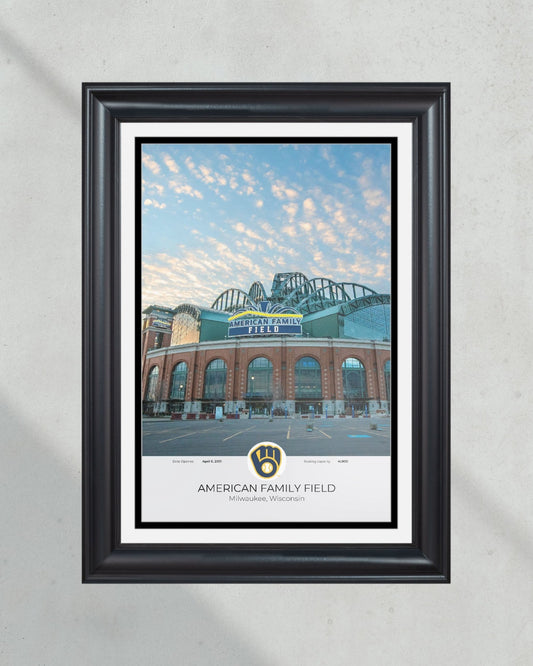 Milwaukee Brewers American Family Field Framed Print - Title Game Frames