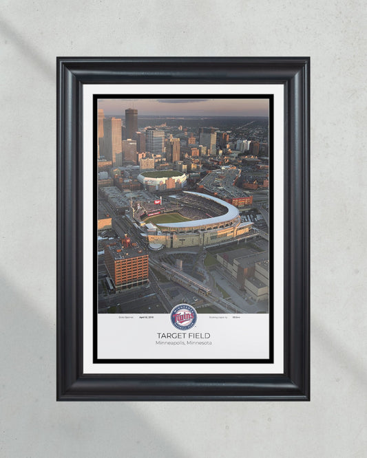 Minnesota Twins Target Field Framed Print - Title Game Frames