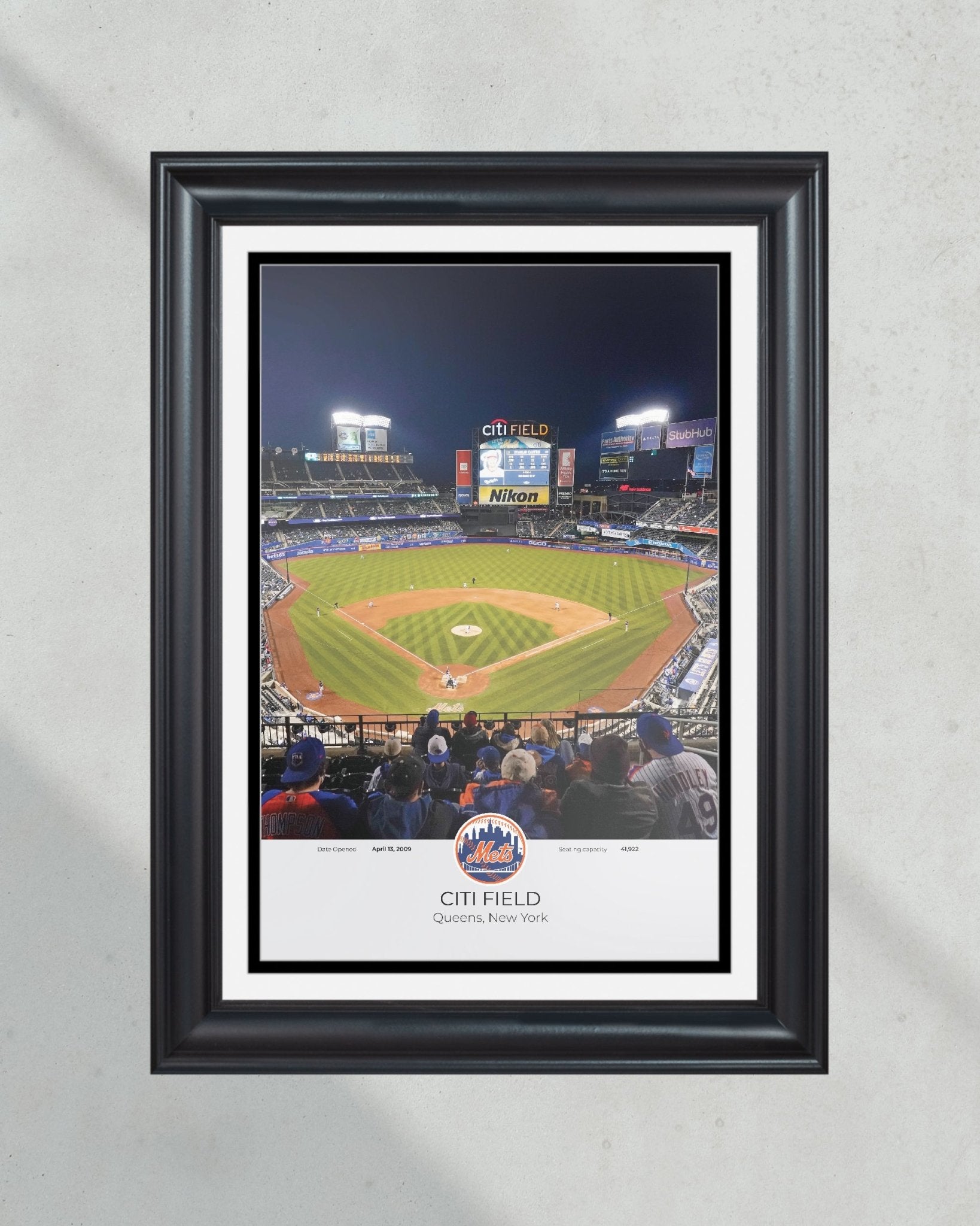 New York Mets Citi Field Framed Print - Title Game Frames