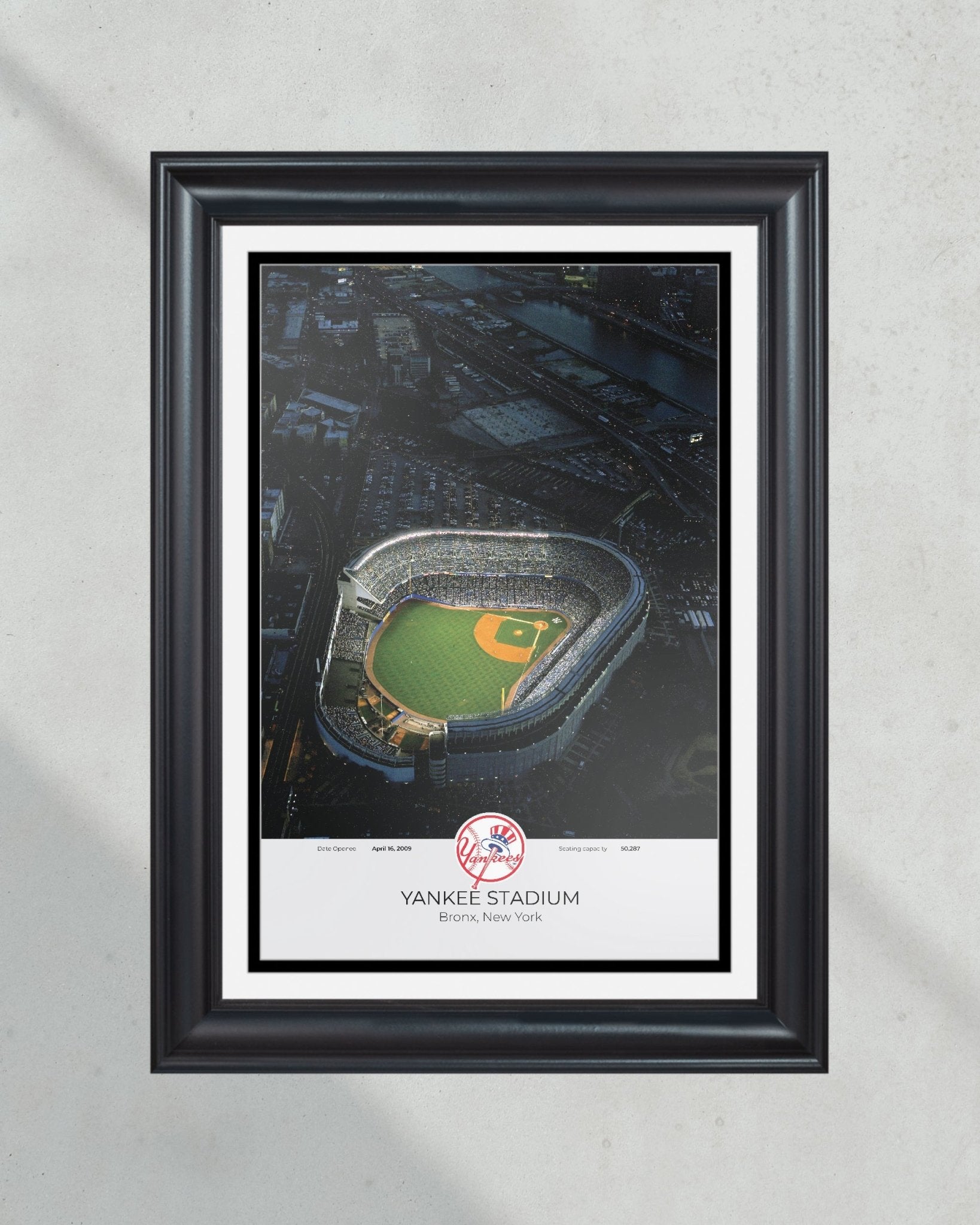 New York Yankees Yankee Stadium Framed Print - Title Game Frames