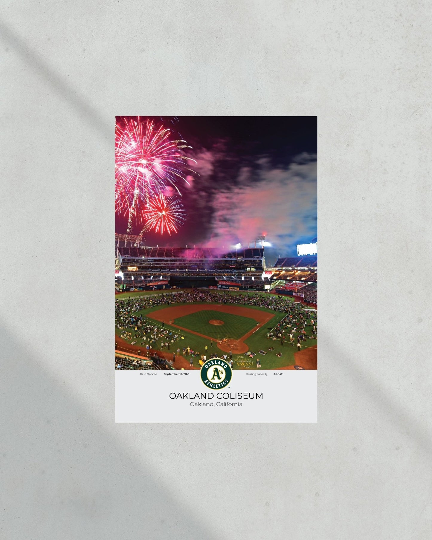 Oakland A’s Oakland Coliseum Framed Print - Title Game Frames