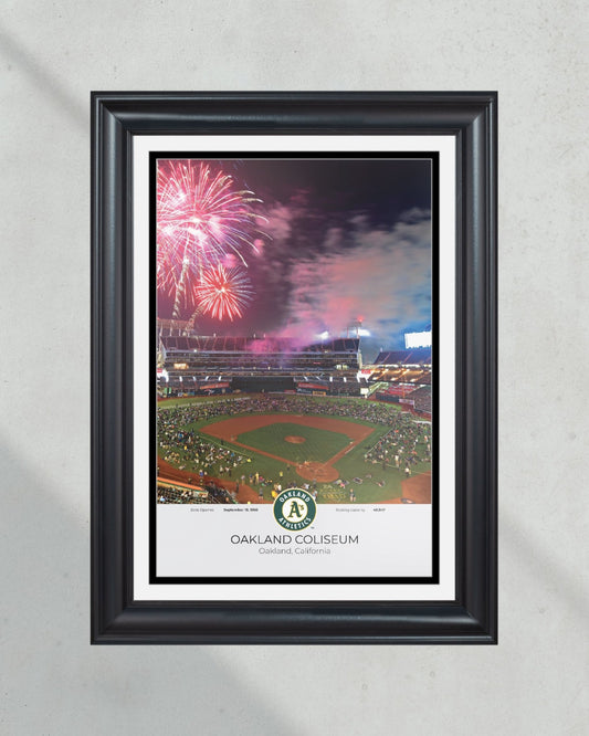 Oakland A’s Oakland Coliseum Framed Print - Title Game Frames