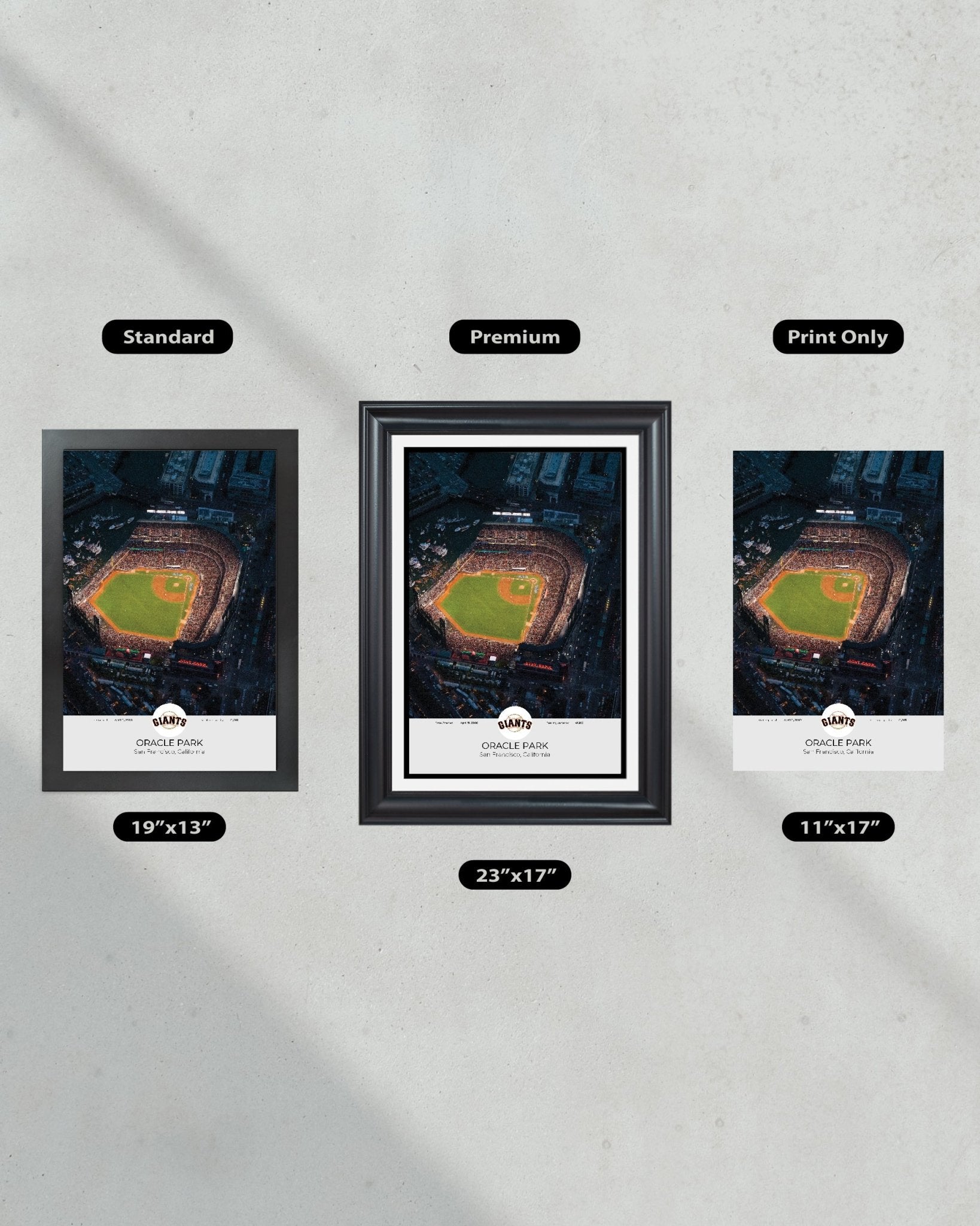 San Francisco Giant Oracle Park Framed Print - Title Game Frames