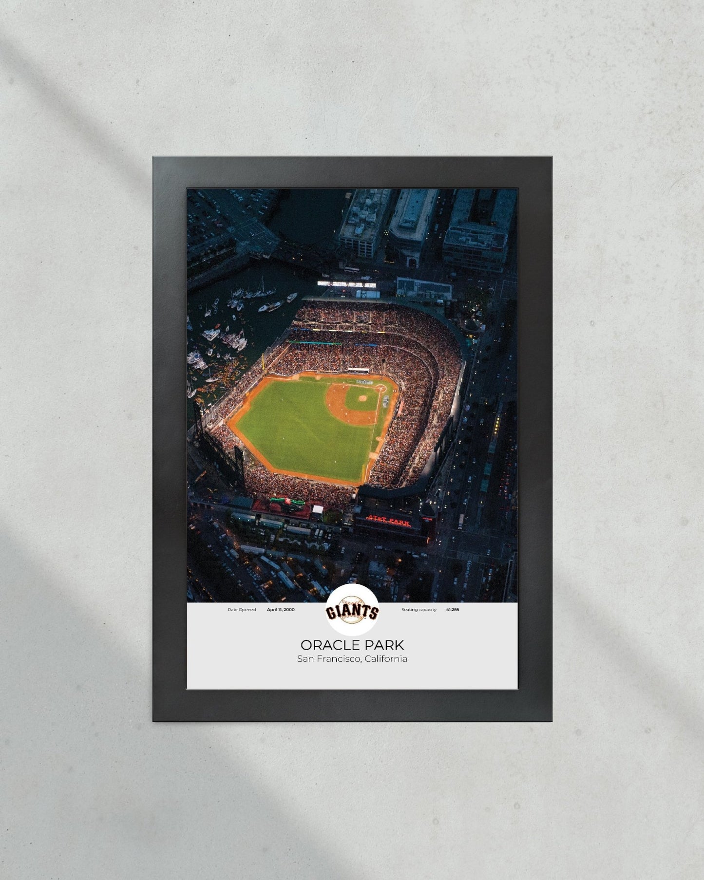 San Francisco Giant Oracle Park Framed Print - Title Game Frames