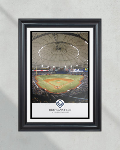 Tampa Bay Rays Tropicana Field Framed Print - Title Game Frames